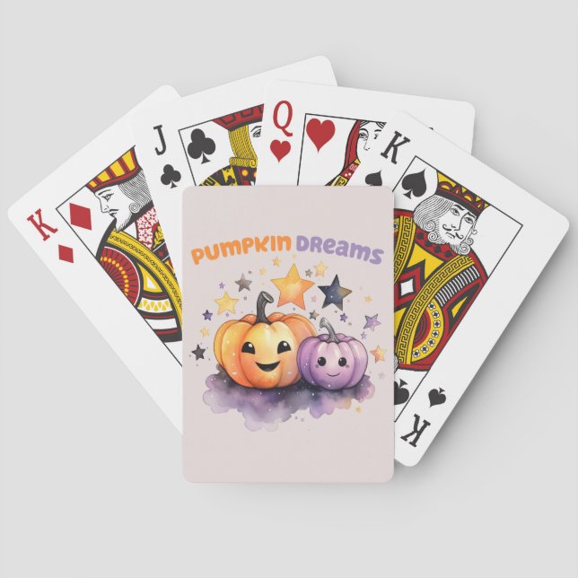 Baraja De Cartas Sueños de calabaza (Reverso)