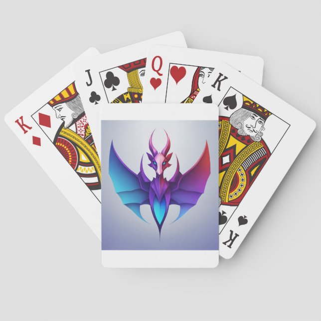 Baraja De Cartas Sueños de dragón: Un saludo de fantasía Personaliz (Reverso)