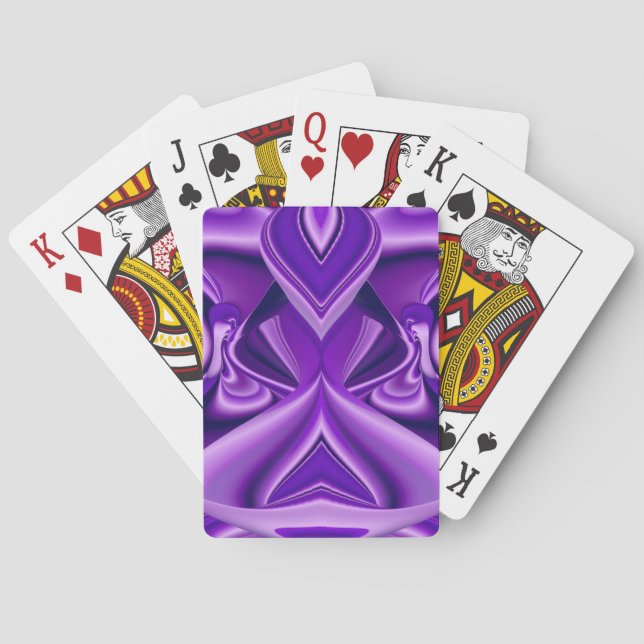 Baraja De Cartas Sueños de flores moradas (Reverso)