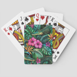 Baraja De Cartas Sueños de Jungla de Cocodrilos Patrón Superficie T