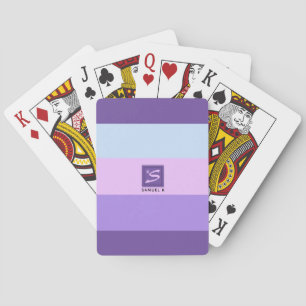 Baraja De Cartas Sueños de lavanda suaves Paleta de colores Monogra