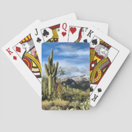 Baraja De Cartas Sueños del Desierto Montañas Saguaro Cactus Catali