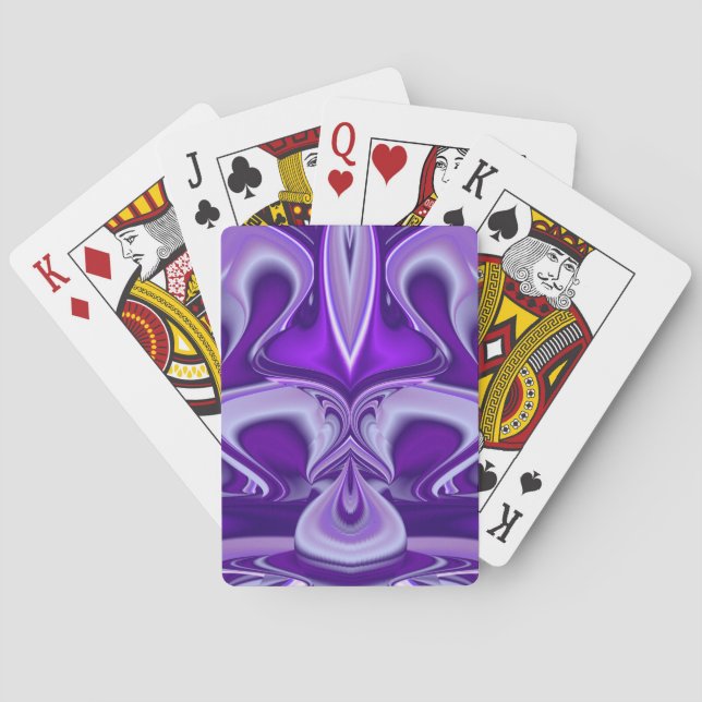 Baraja De Cartas Sueños púrpura, Abstracta fantasía Arcoiris (Reverso)