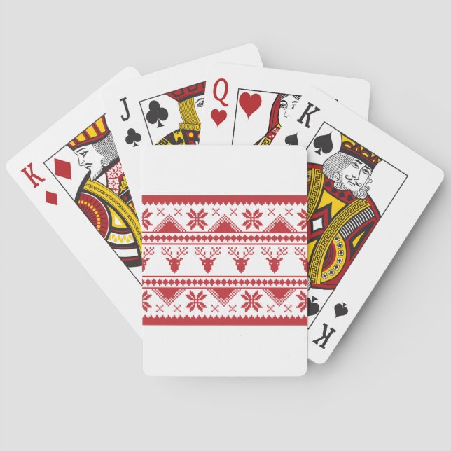 Baraja De Cartas suéter de navidades feos (Reverso)