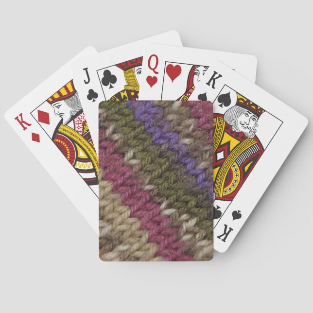 Baraja De Cartas Suéter de punto anticuado (Reverso)
