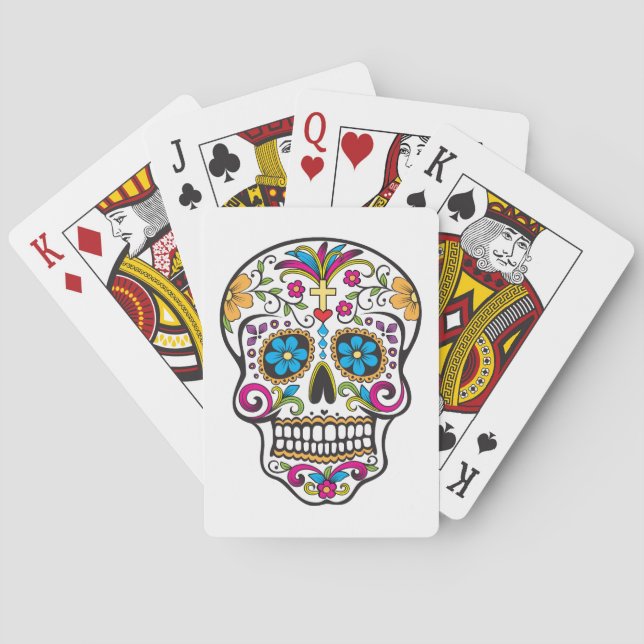 Baraja De Cartas Sugar Skull (Reverso)