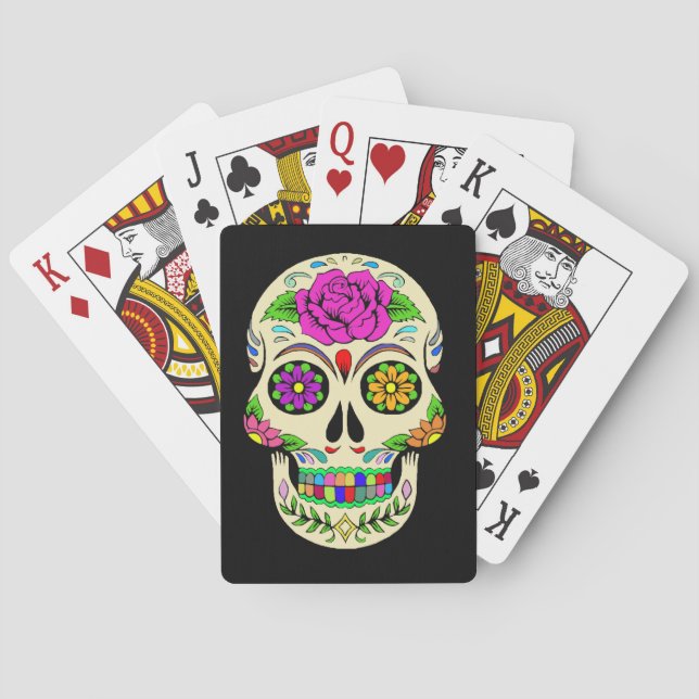 Baraja De Cartas Sugar Skulls (Reverso)