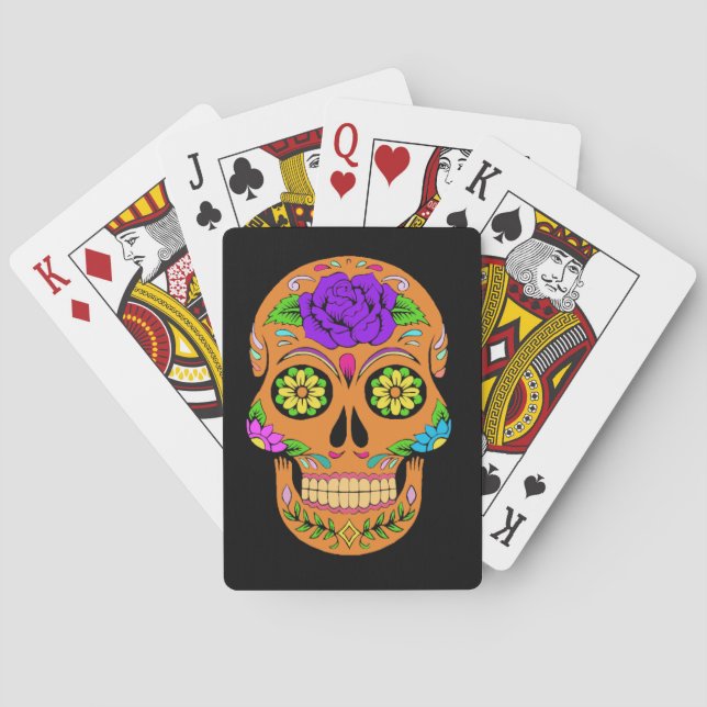 Baraja De Cartas Sugar Skulls (Reverso)