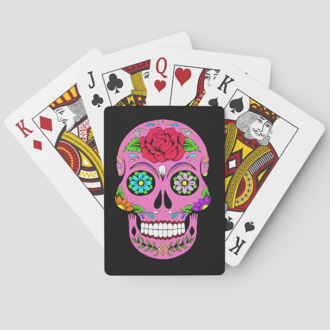 Baraja De Cartas Sugar Skulls (Reverso)