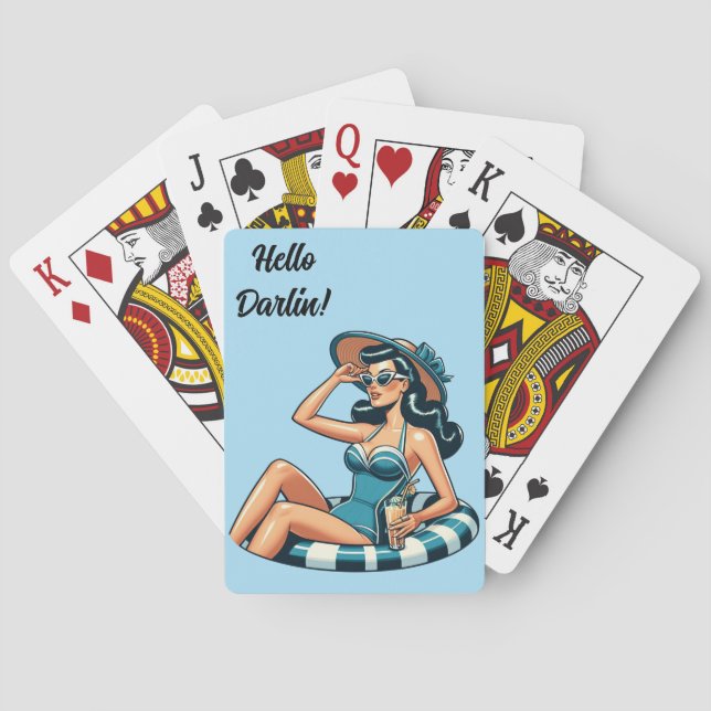 Baraja De Cartas Summertime Pinup (Reverso)