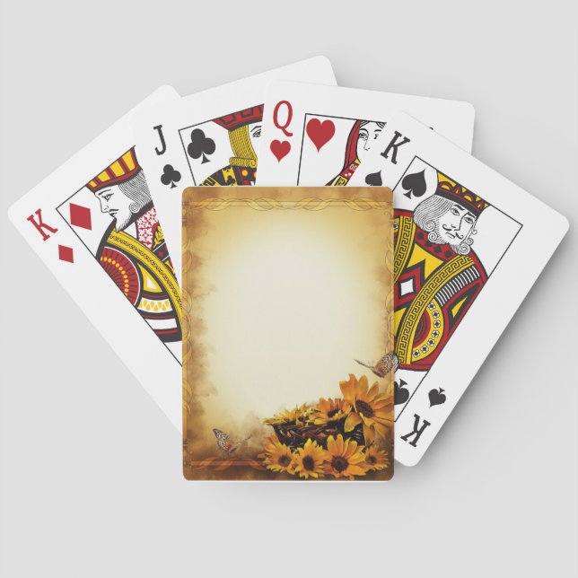 Baraja De Cartas Sunflower (Reverso)