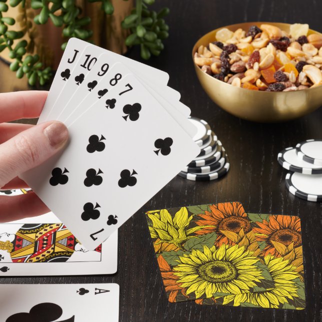 Baraja De Cartas Sunflowers Classic Playing Cards (In Situ)