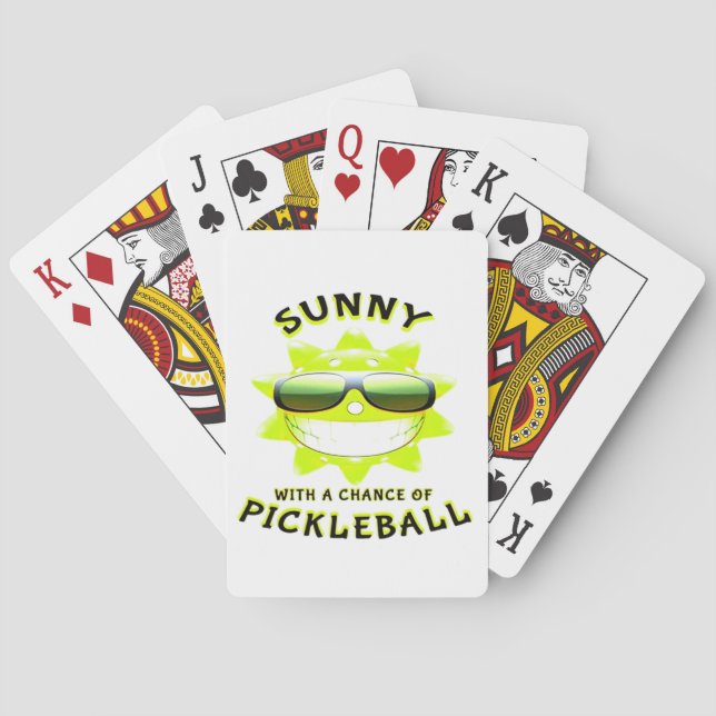 Baraja De Cartas Sunny con una oportunidad de pelota (Reverso)