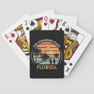 Baraja De Cartas Sunset de la playa de Verano de Florida