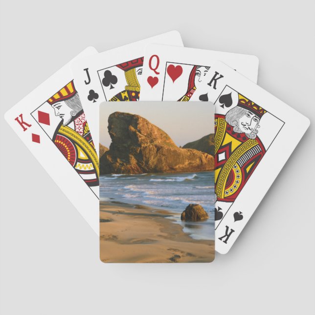 Baraja De Cartas Sunset, Meyers Beach, Oregon, EE.UU. (Reverso)