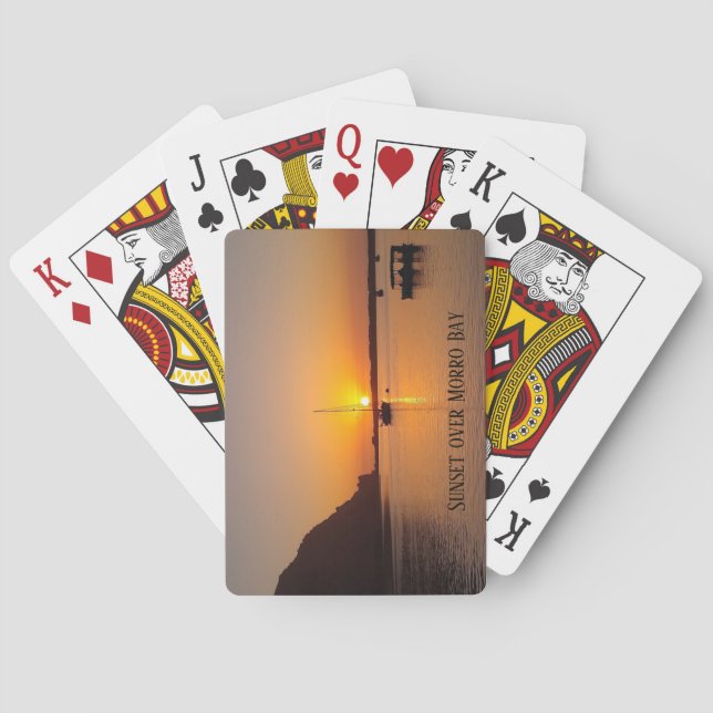 Baraja De Cartas Sunset Morro Bay (Reverso)