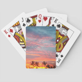 Baraja De Cartas Sunset tropical de ensueño