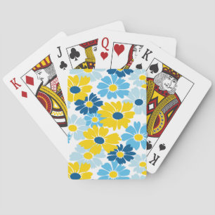 Baraja De Cartas Sunshine Blue Sky Blooming Daisy