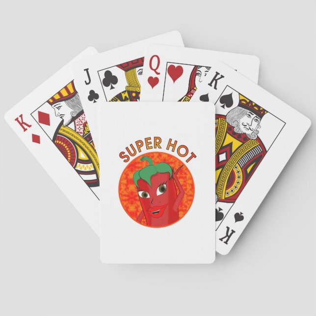 Baraja De Cartas Super Diva de Pepper Caliente (Reverso)