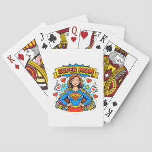 Baraja De Cartas Super Mamá: La Superheroína Floral