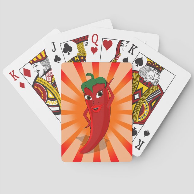Baraja De Cartas Superestrella del Red Pepper (Reverso)