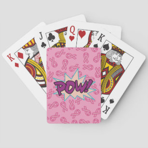 Baraja De Cartas Superhéroe de cáncer de mama
