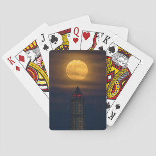 Baraja De Cartas Superluna por monumento a Washington