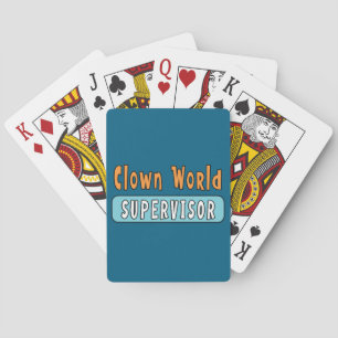 Baraja De Cartas Supervisor del Mundo de Payasos
