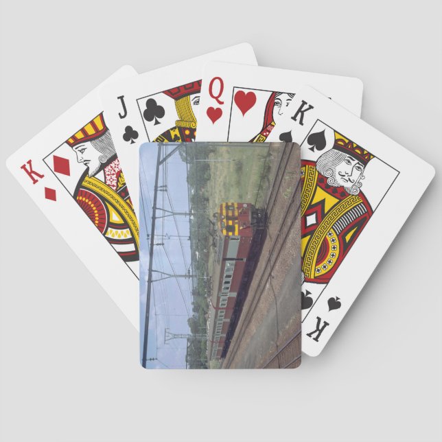 Baraja De Cartas Suráfrica, SAR MU_Trains del mundo (Reverso)