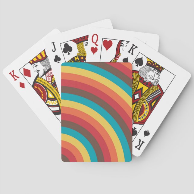 Baraja De Cartas Surco de ráfaga de sol (Reverso)