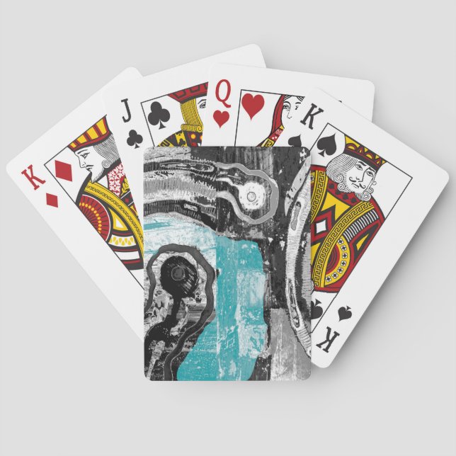 Baraja De Cartas Surface Current - Abstract Flow & Structure Cards (Reverso)