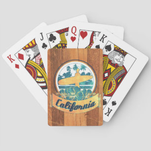 Baraja De Cartas Surfboard de California