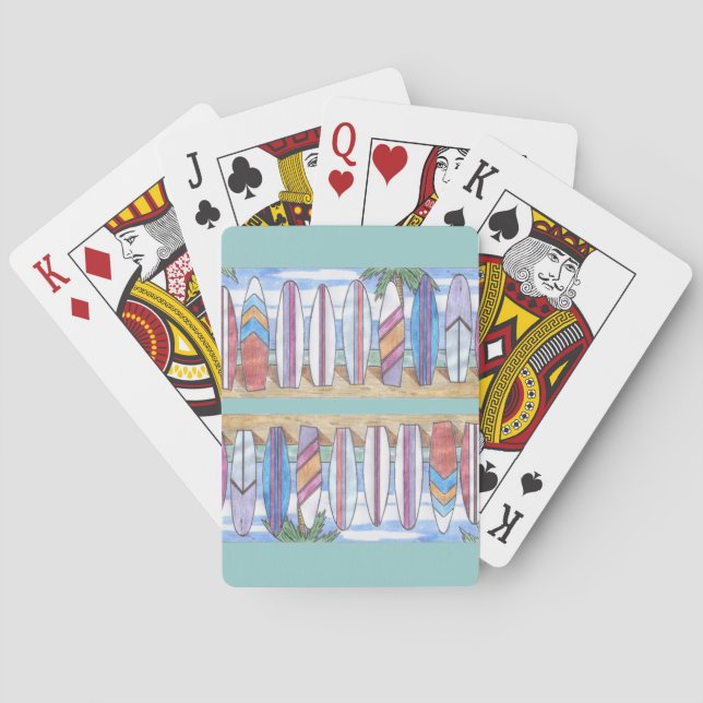 Baraja De Cartas SURFBOARDS-2 playing cards (Reverso)