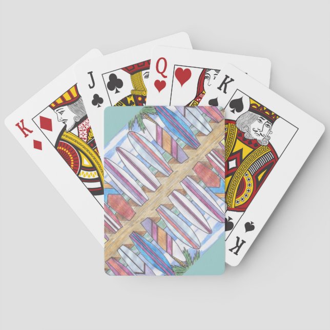 Baraja De Cartas SURFBOARDS-3 playing cards (Reverso)