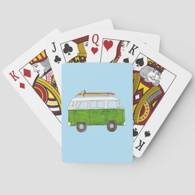 Baraja De Cartas Surfing Campervan (Reverso)