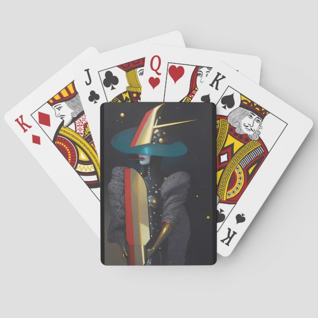 Baraja De Cartas Surfing the Astro-Witch (Reverso)