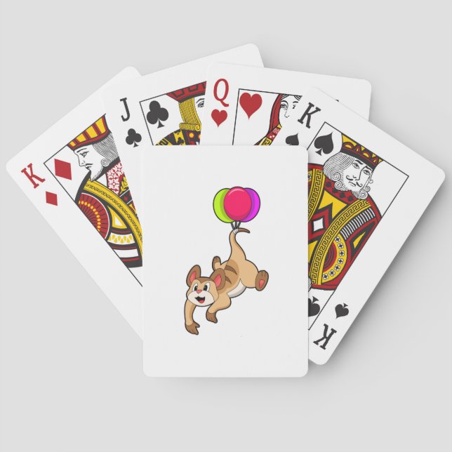 Baraja De Cartas Suricata con Globo (Reverso)