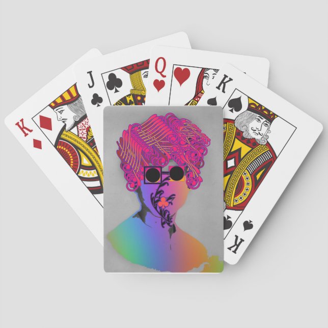 BARAJA DE CARTAS SURREAL NO VER MALO, NO HABLAR MALO (Reverso)