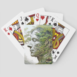 Baraja De Cartas Surrealista De La Naturaleza Mítico Mundo De Fanta