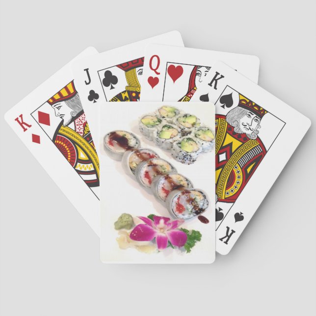 Baraja De Cartas Sushi California Rolls (Reverso)
