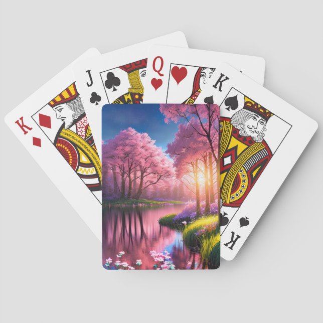 Baraja De Cartas Susurros de los bancos esmeraldas (Reverso)