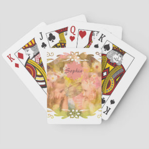 Baraja De Cartas Susurros de Magia: Dos Amigas Hadas en un Jardín