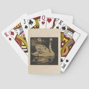 Baraja De Cartas Swan - Ilustracion cuadrado de animales
