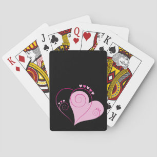 Baraja De Cartas Sweet Cute Feliz San Valentín Amor Corazones Bland