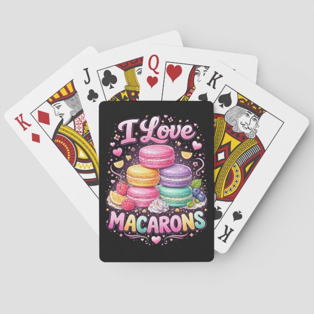 Baraja De Cartas Sweet Love Macarons (Reverso)