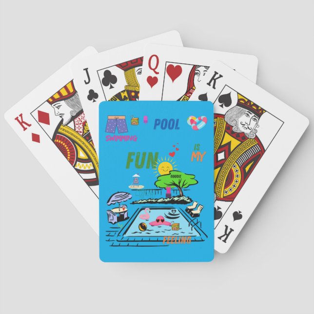 Baraja De Cartas Swimming Pool Fun (Reverso)