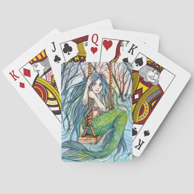 Baraja De Cartas Swing - Arte de Sirenas (Reverso)