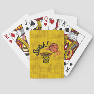 Baraja De Cartas Swish Slam Dunk: Estilo de Baloncesto Vintage