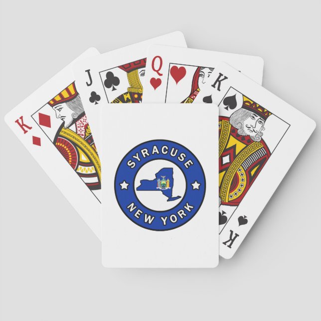 Baraja De Cartas Syracuse New York (Reverso)
