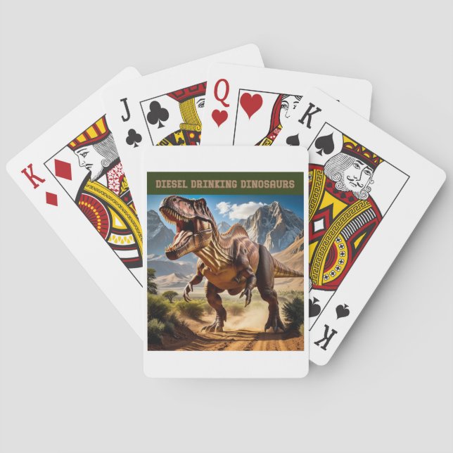 Baraja De Cartas T. Rex Enojado (Reverso)